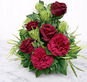 Temetői csokor Művirágok|Prémium| Sírcsokor|