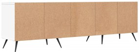fehér szerelt fa TV-szekrény 150 x 30 x 44,5 cm