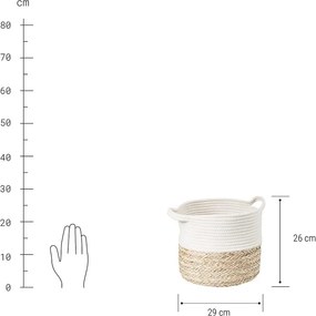 COTTON BRAID kosár, Ø 29 cm