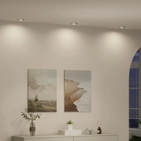Beépíthető Spotlámpák 24 db Kerek GU10 Ezüst Ø90 mm Acél