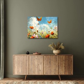 Kép - Pillangók a nyári réten (70x50 cm)