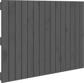 vidaXL szürke tömör fenyőfa fali fejtámla 95,5 x 3 x 60 cm