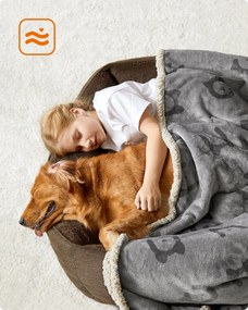 Vízálló kutyafedő nagy kutyáknak, mosógépben mosható, szürke