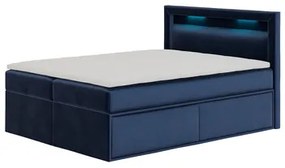 Kárpitozott ágy PRADA, 120x200 cm. Sötét Kék