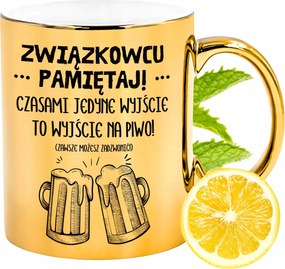 Arany csillogó bögre szakszervezeti ajándék fényképes nyomtatással