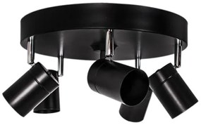 ByRydens 4200730-5002 - Spotlámpa CORRECT 5xGU10/7W/230V fekete