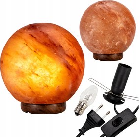 Gömb sólámpa állvánnyal 3-5 kg Természetes Himalájai Sóból