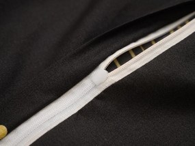 VISATA fekete mikroszálas ágyneműhuzat Ágyneműhuzat mérete: 70 x 80 cm | 140 x 200 cm