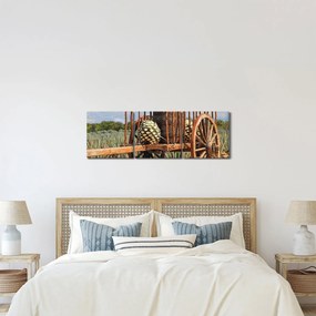 Kép - Oldalkocsi (órával) (90x30 cm)