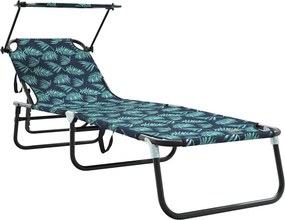 vidaXL Összecsukható nyugágy Sokszínű 190 x 57 x 81 cm oxford