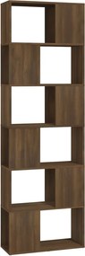 vidaXL barna tölgy könyvszekrény/térelválasztó 60 x 24 x 186 cm