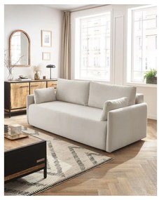 Bézs kinyitható kanapé 211 cm Marcel – Bobochic Paris