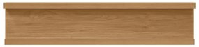 vidaXL Falpolc polcokkal tárolóval 2 pcs Barna 40 x 9 x 3 cm Faanyag
