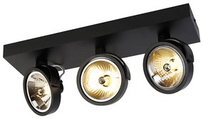 Design spotlámpa fekete állítható 3-lámpás - Go