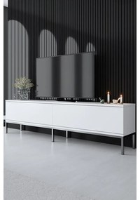 TV szekrény Lord - White, Silver
