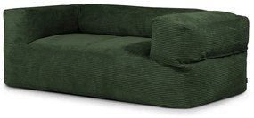 Zöld kordbársony babzsákfotel Sofa MooG – SLOWDOWN