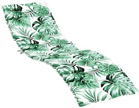 Napozó Fekvőpárna Floral Zöld 200 x 70 x 4 cm Oxford szövet