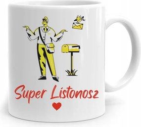 Ajándék Bögre Postásnak Szuper Postás Nyomtatott Fényképpel