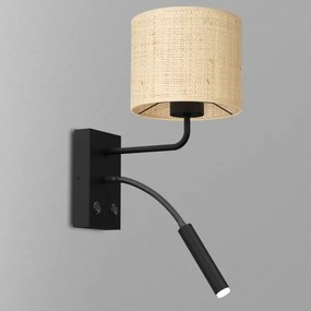 Fali lámpa RATTAN 1xE27/60W+1xG9/8W/230V rattan