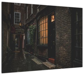 Kép - Londoni utca (üvegen) (70x50 cm)