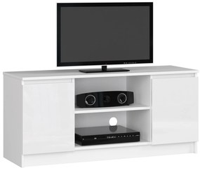 TV asztal Darian (magasfényű fehér). Akció -16%. 1068714