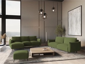 Zöld sarokkanapé (bal oldali) Malie – Makamii