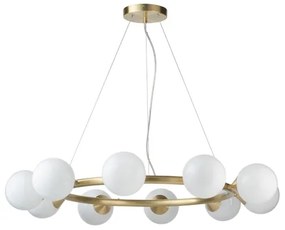 Endon 106008 - Kábeles csillár OTIS 10xG9/3W/230V arany