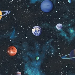 Arthouse Signature 2 Cosmos kék világűr mintás papír tapéta – 668100