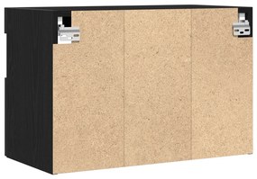 TV faliszekrény LED világítással 2 db Fekete tölgy 60x30x40 cm