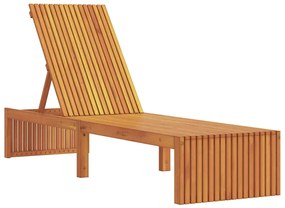 vidaXL Napozó Olaj Természetes 200 x 55 x 94 cm Tömör akácfa