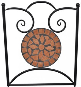 3 részes terrakotta mozaik bisztró szett