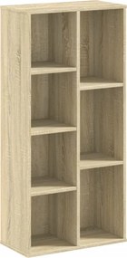 vidaXL sonoma tölgy színű szerelt fa könyvszekrény 50x25x105 cm
