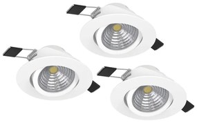 Eglo 900745 - KÉSZLET 3xLED Dimmelhető lámpa SALICETO 3xLED/6W/230V fehér