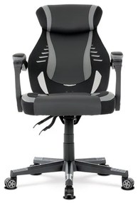Szürke Ekobőr Gamer Szék, Hinta Mechanikával. KA-Y213 GREY