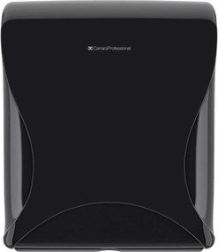 Mini jumbo WC-papír adagoló, fekete szín