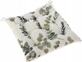 Székpárna Kötött Négyzet Alakú Ülőpárna 40 x 40 cm Levélben