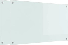 vidaXL Konyhai splashback 2 pcs Fehér 100 x 60 cm edzett üveg