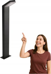 Kültéri Led kerti oszlop lámpa 12W Mira 4K OFL-7014-4K Italux