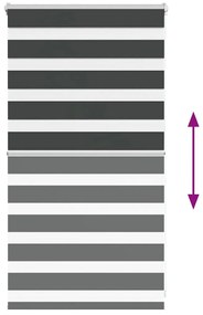 zebrafüggönnyel fekete szövetszélesség 75,9 cm poliészter