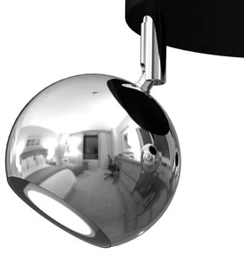 Spotlámpa COMET 3xGU10/8W/230V fekete/fényes króm