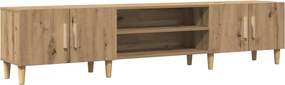 vidaXL kézműves tölgy színű szerelt fa TV-szekrény 180 x 31,5 x 40 cm