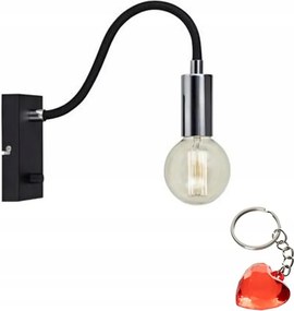 Raw Fali lámpa 1L Fekete/Króm 106600 Markslojd Ajándék