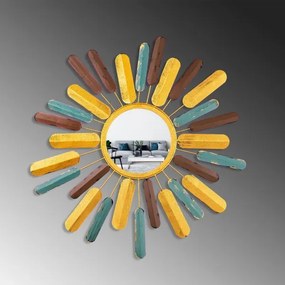 Fali tükör NAP átm. 75 cm sárga