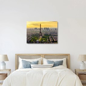 Üveg kép - Párizsi panoráma (70x50 cm)