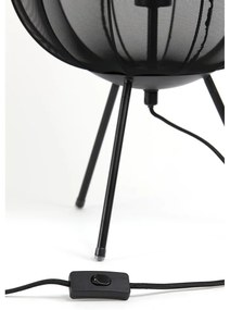 Fekete asztali lámpa (magasság 60 cm) Plumeria – Light &amp; Living