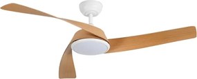 ZEVENTI - LED mennyezeti ventilátor AERYS LED/24W/230V Wi-Fi Tuya fehér/tölgy + távirányító