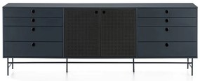 Punto fekete-kék komód, szélesség 212 cm - Teulat