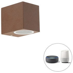 Okos fali lámpa rozsdabarna IP44 WiFi-vel, GU10 - Baleno