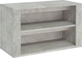 vidaXL betonszürke szerelt fa cipőtartó 75 x 35 x 45 cm