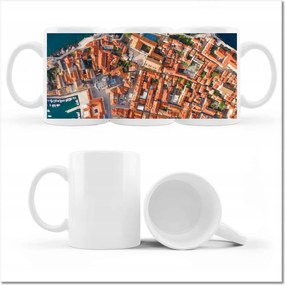 Dubrovnik fényképes bögre madártávlatból